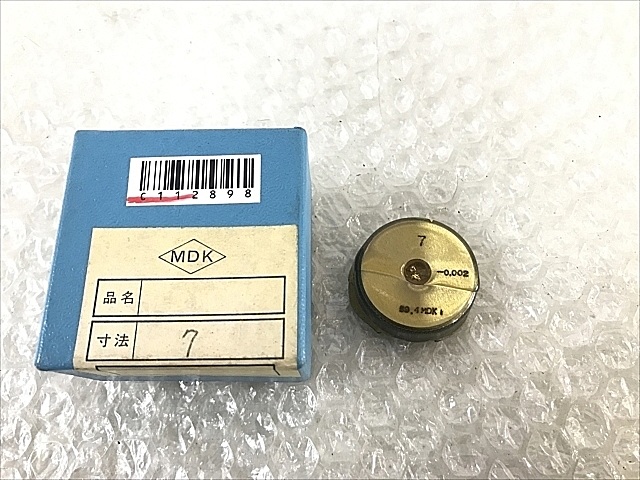 C112898 リングゲージ 新品 MDK Φ7