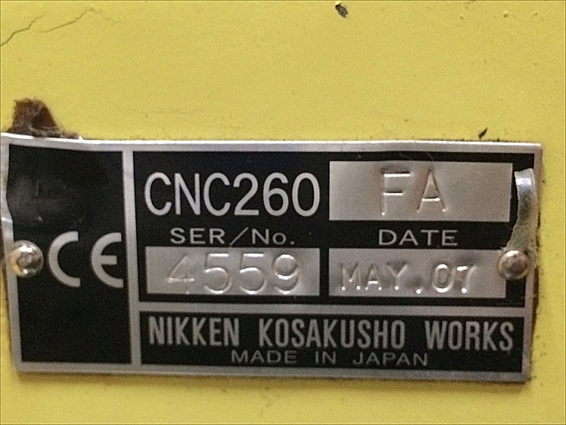 C100100 ＮＣ円テーブル 日研 CNC260FA_6