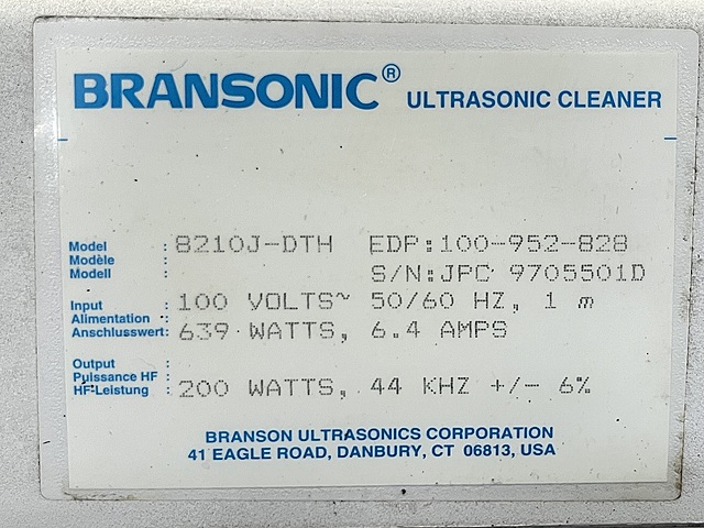 C156031 超音波洗浄機 BRANSON 8510J-DTH_5