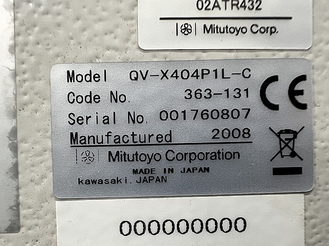 C161924 画像測定器 ミツトヨ QV-X404P1L-C(363-131)_7