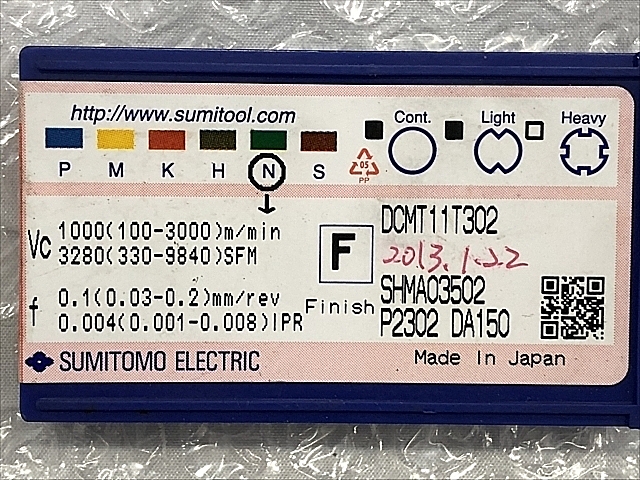 C105561 チップ 新品 住友電工（イゲタロイ） DCMT11T302_1