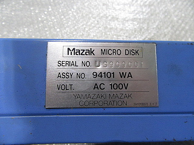 H011011 データバンク ヤマザキマザック MICRO DISK SYSTEM | 株式会社 小林機械