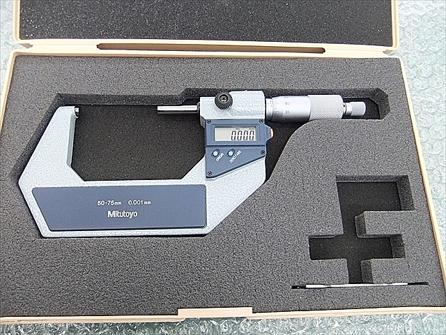 新潟精機 SK デジタル外側マイクロメーター 50-75mm MCD130-75 - 1